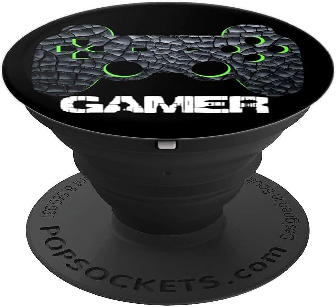 Gamer Gaming Cool Video Games Design Boys Girls Teens PopSockets Swappable PopGrip