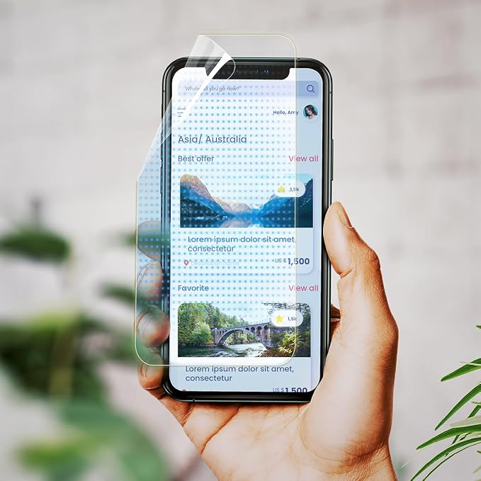 Anti Blue Light Screen Protector for iPhone15 Pro Max 6.7 Blocks Harmful Blue Light Reduce Eye Fatigue and Help Sleep Better