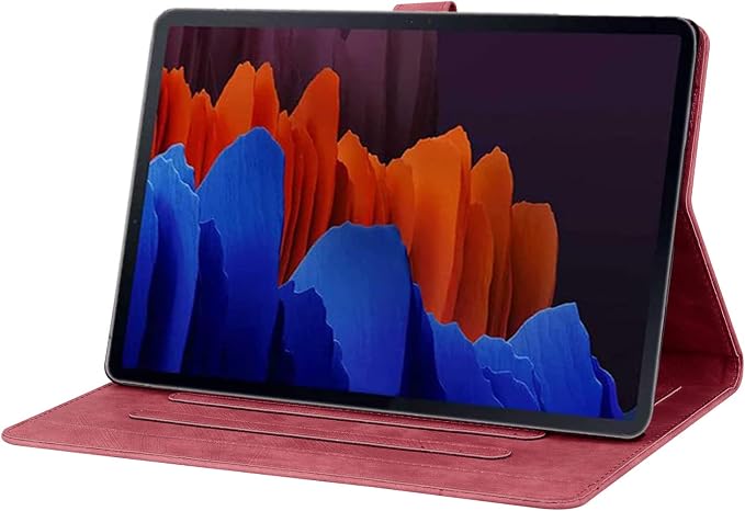 Case for Honor MagicPad 3 Pro 12.3 12.3 2026Multi-Angle Viewing PU Leather Folio Stand Cover with Pencil HolderShockproof Protective Case for Honor MagicPad 3 Pro 12.3 2026Rose Red