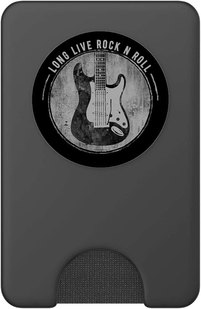 Long Live Rock And Roll Classic Electric Guitar PopSockets Adhesive PopGrip