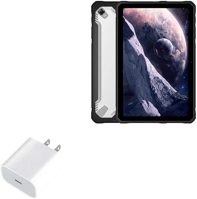BoxWave Charger Compatible with Doogee R10 - PD GAN miniCube (30W) 30W Tiny PD GAN Type-C Wall Charger - Winter White