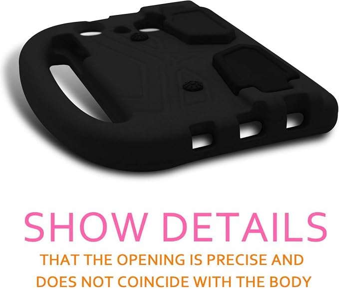 Kids Case for Samsung Galaxy Tab A 8.0 (2019) SM-T290/SM-T295 Techcircle Kid Child Safe Shock Proof EVA Rugged Protective Handle Stand Case for Galaxy Tab A 8.0 SM-T290/SM-T295 Tablet Black