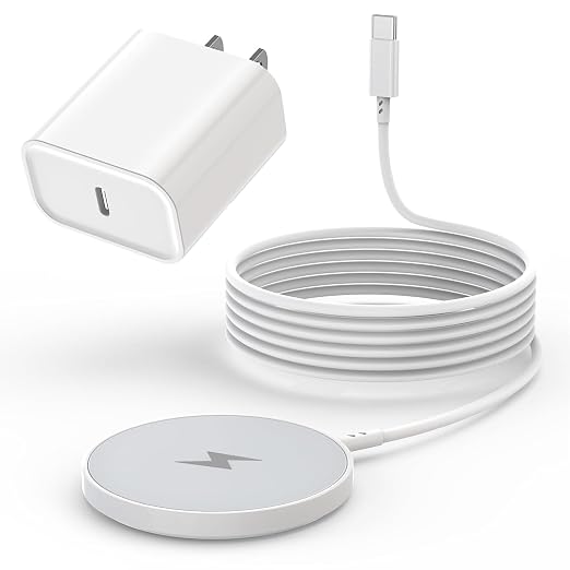 Magnetic Wireless Charger for iPhone 17 16 15 10FT Fast Phone Charging Pad | with USB C Wall Charger Fast Block For iPhone 17 Pro Max/17/iPhone 16 Pro Max/15/Plus/Pro/14/13/12 SeriesAirPods 4/3/2/Pr