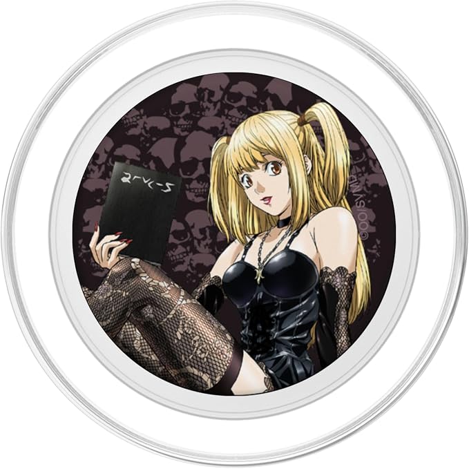 Death Note Misa Amane with Skulls and Notebook Anime PopSockets PopWallet for MagSafe