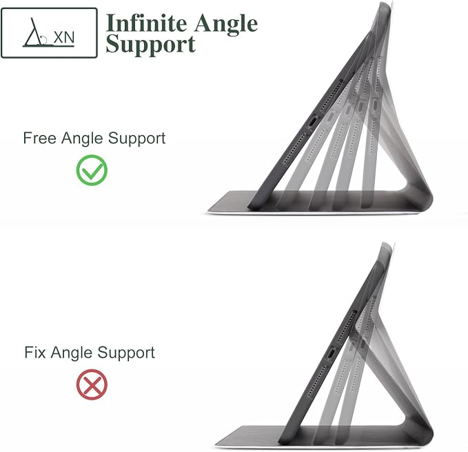 Lokigo Case for iPad 9th/8th/7th Gen 10.2 Air 3rd/Pro10.5 Aurora Forest | Protective Folio Soft Back Cover Pencil Holder for Teens/Students/Office Staffs 4 Angles Viewing Stand Auto Wake/Sleep