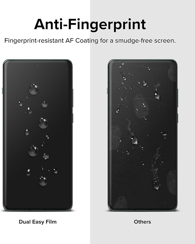 Ringke for OnePlus 12 Screen Protector [Dual Easy 2 Pack] | Self Healing Repair Coating EPU Film 4-Layer Protection Fingerprint-resistant HD Clear Screen Protector