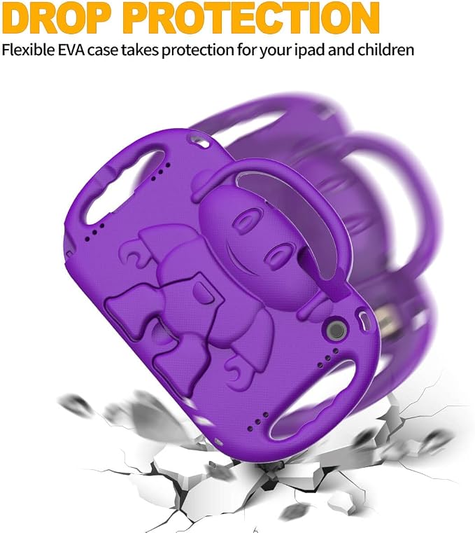 Kids Case for Samsung Galaxy Tab A11+ Plus/A9+ Plus 11 Inch Black | Shockproof Lightweight Protective Cover with Handle Stand and Adjustable Strap Fit for Galaxy Tab A11+ 2025/A9+ 2023