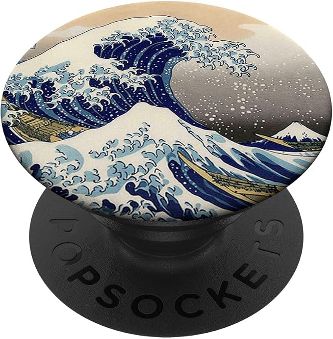 Japanese Culture Japan The Great Wave Off Kanagawa PopSockets Adhesive PopGrip