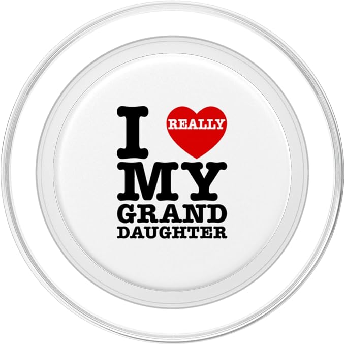 I Love My Granddaughter I Heart Grandma Grandpa Matching Art PopSockets Standard PopGrip