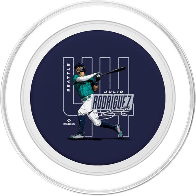 Julio Rodriguez | Seattle Baseball MLB Players | MLBJROD3003 PopSockets PopGrip for MagSafe
