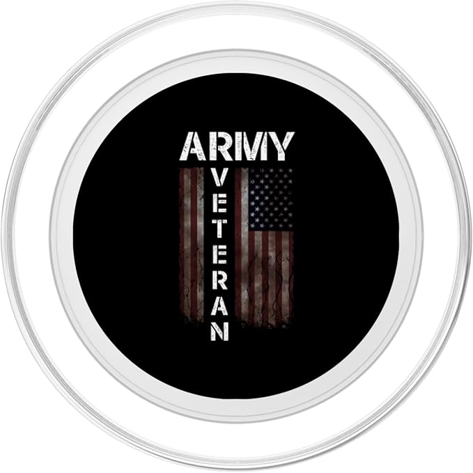 Cool American (USA) Flag - Proud Us Army Veteran Gift Idea PopSockets Adhesive PopGrip