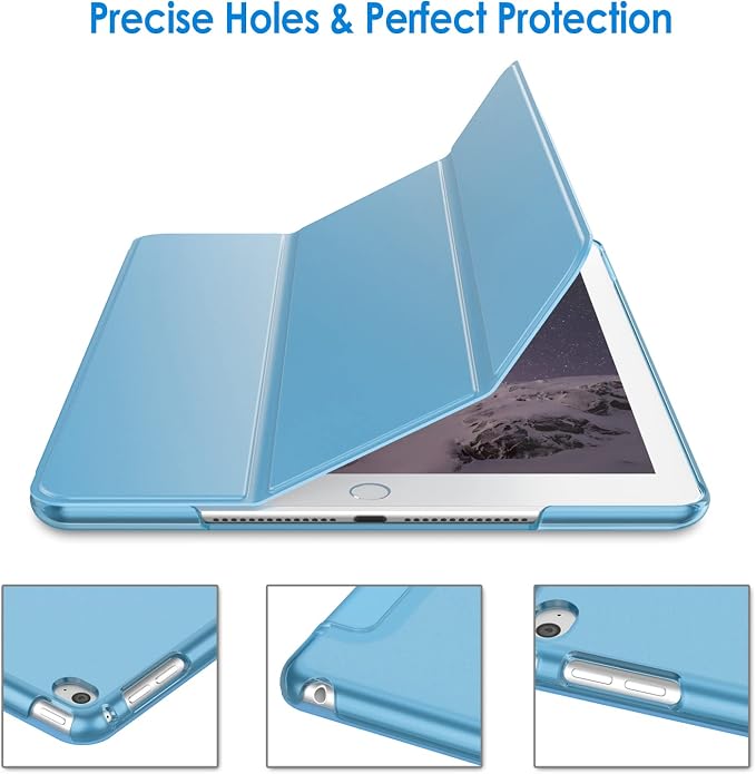 JETech Case for iPad Air 2 (2nd Generation) Smart Cover Auto Wake/Sleep (Blue)