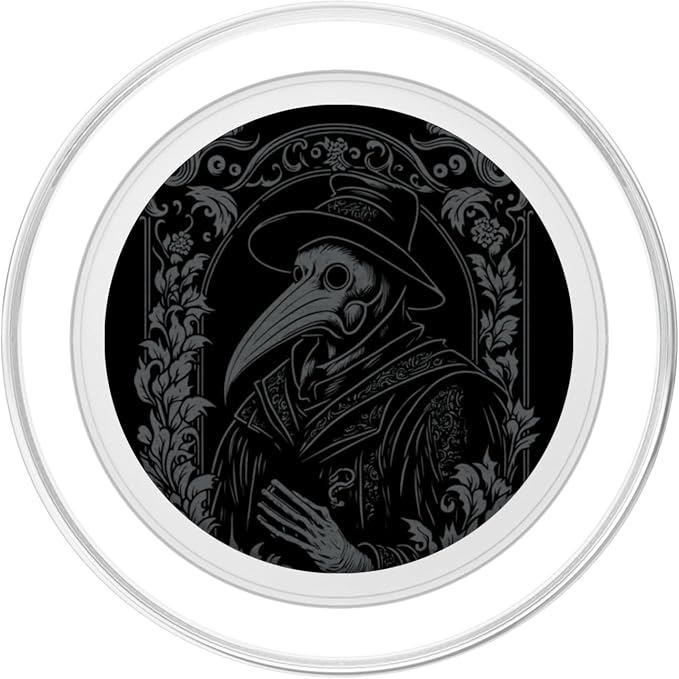 Plague Doctor Occult Gothic Pest Steampunk Black Death PopSockets Adhesive PopGrip