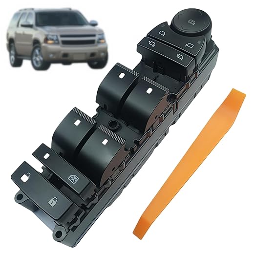 20835553 Driver Side Power Master Control Window & Door & Mirror Lock Switch,Fits for 07-14 Chevy Silverado 1500 2500 3500 Avalanche Suburban 1500 2500 Tahoe/GMC Sierra 1500 2500 3500 Yukon Yukon XL