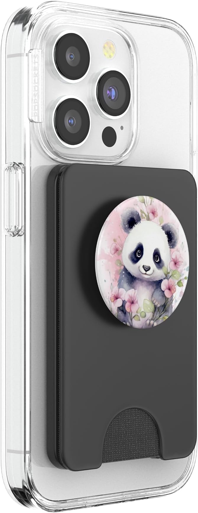 cute panda watercolor PopSockets Adhesive PopGrip