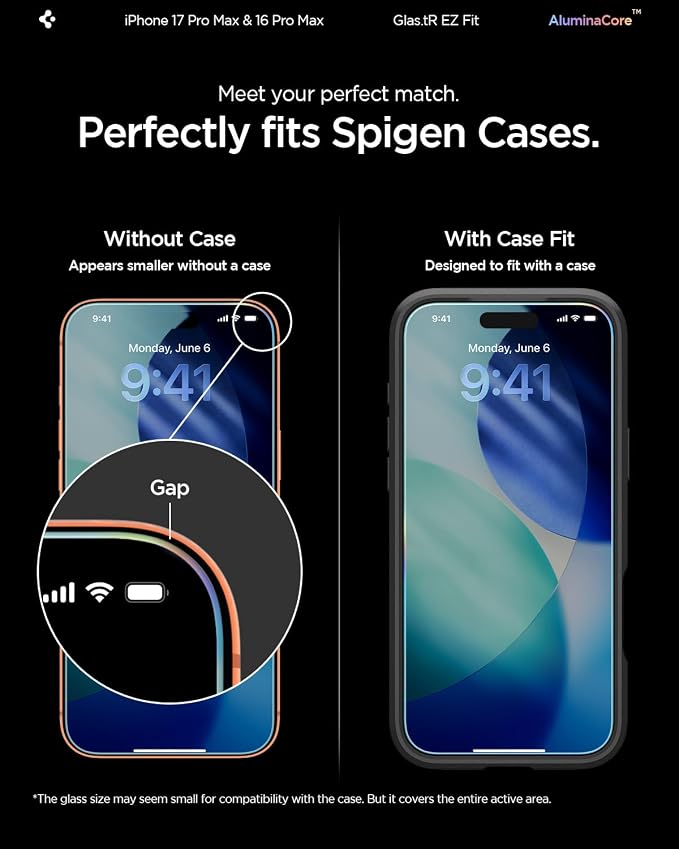 Spigen Tempered Glass Screen Protector [GlasTR EZ FIT] designed for iPhone 11 / iPhone XR [6.1 inch] [Case Friendly] - 2 Pack