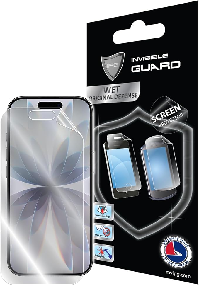 IPG for iPhone 17 Screen + Back Full body Hydrogel Protector Invisible Touch Screen Sensitive Ultra HD Clear Film Anti Scratch Skin Guard - Smooth/Self-Healing/Bubble -Free for iPh17FB