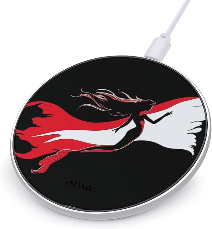 Diver Down Flag Mermaid Scuba Wireless Charger Portable Charging Pad | LightweightAll Smartphone