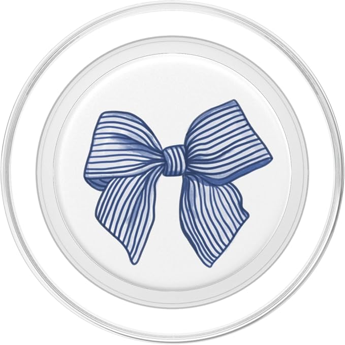 Coquette Blue Bow PopSockets PopGrip for MagSafe