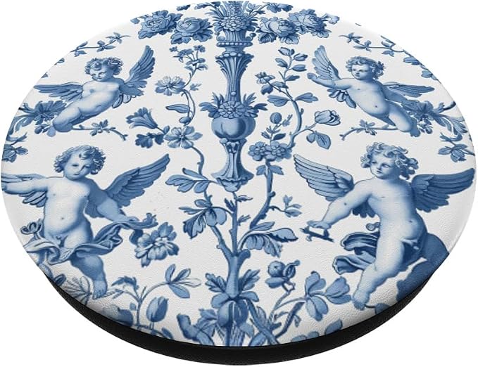 Toile de Jouy French Country Decorating Pattern PopSockets Adhesive PopGrip