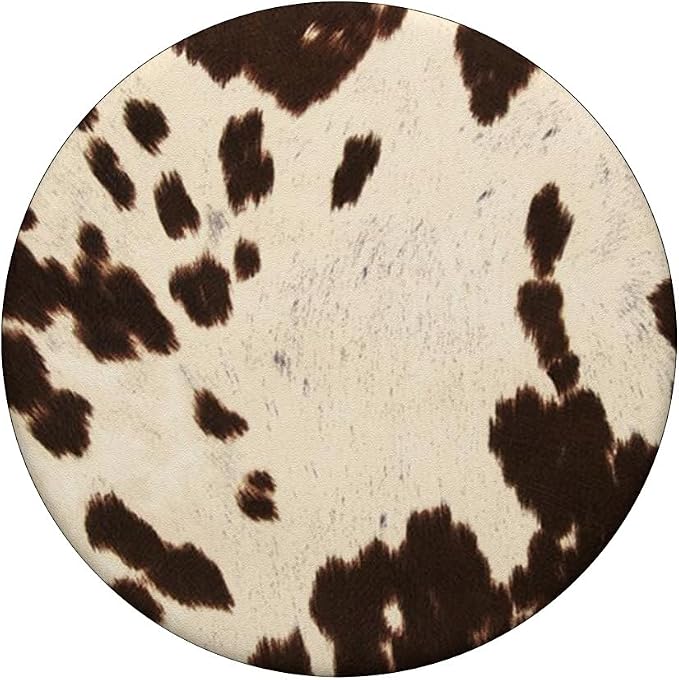 Black &amp White Cute Hide Cow Skin PopSockets Adhesive PopGrip