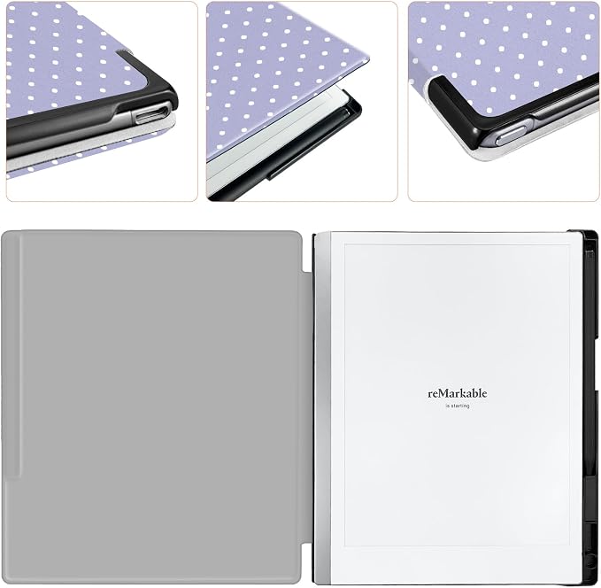 Case for Remarkable 2 Paper Tablet 10.3 2020 ReleasedLightweight and Hard Back Shell Protective Book Folio Cover with Built-in Pen HolderComes with Remarkable 2 Pen Tips.