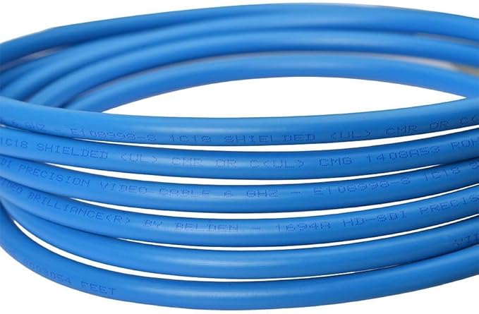 Superbat SDI Cable 50ft BNC Cable 75 Ohm Belden 1694A 3G/6G/12G SDI Camera Wire,Support 3G-SDI/6G-SDI/4K/6K Video Recorder Camera Monitor Converter Audio Broadcast etc.