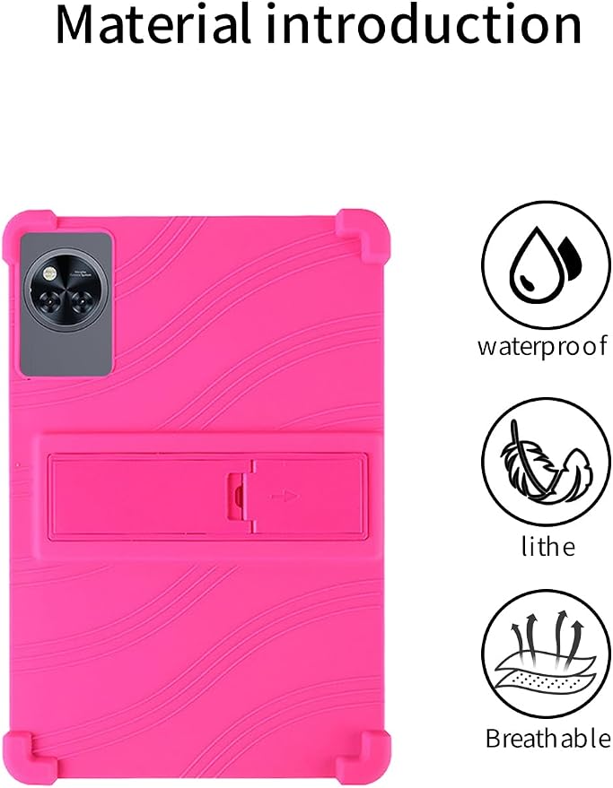 for DOOGEE Tab A9 pro+ Tablet 10.92 inch Tablet CaseBOVUGAC Soft Silicone Adjustable Stand Shockproof Kids Friendly for DOOGEE Tab A9 pro Plus 10.92 Tablet(Black)