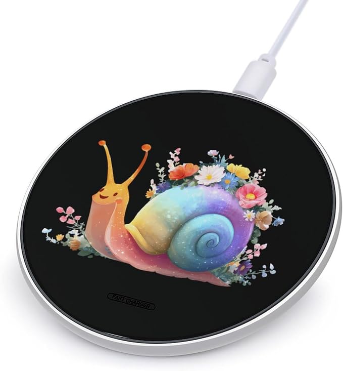 Rainbow Snail Wireless Charger Portable Charging Pad | LightweightAll Smartphone