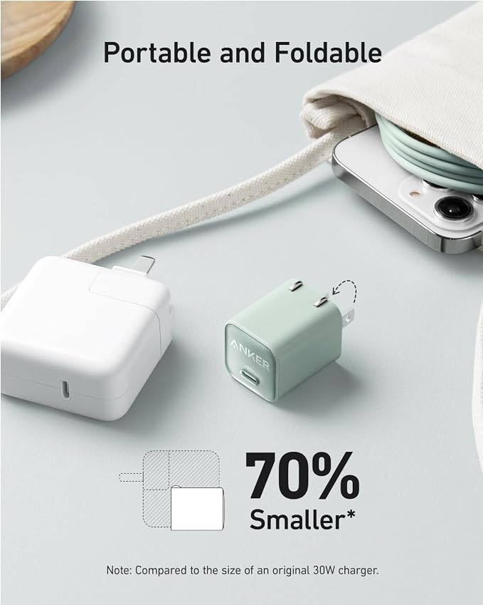 Anker USB C GaN Charger 30W MagGo Power Ban