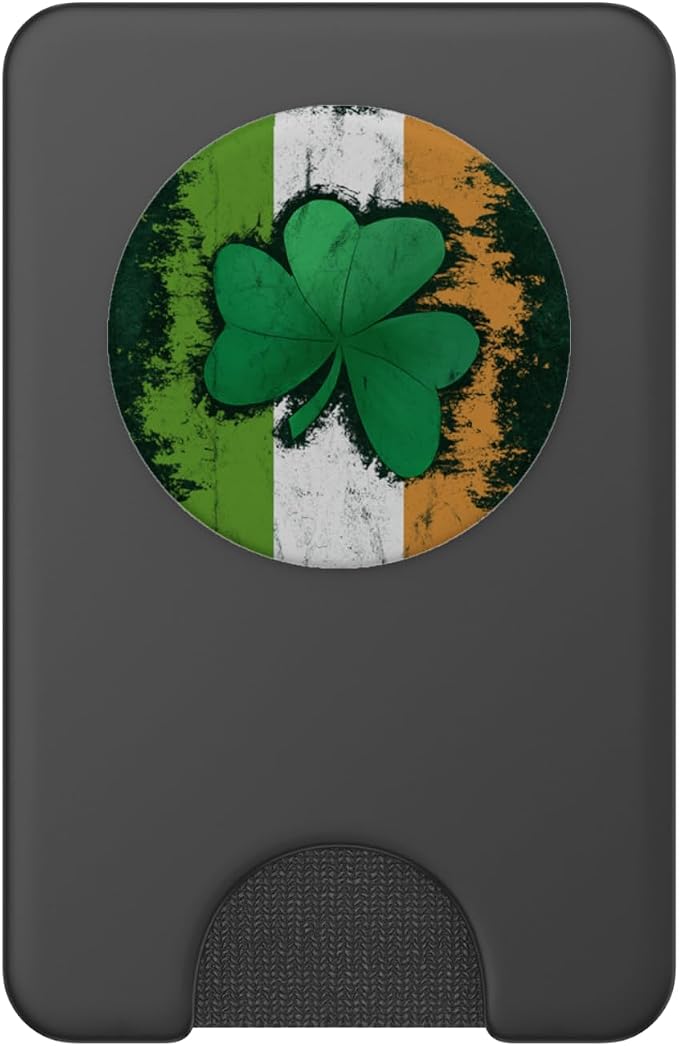 Distressed Irish Flag Shamrock Lucky Clover St Patricks PopSockets Adhesive PopGrip