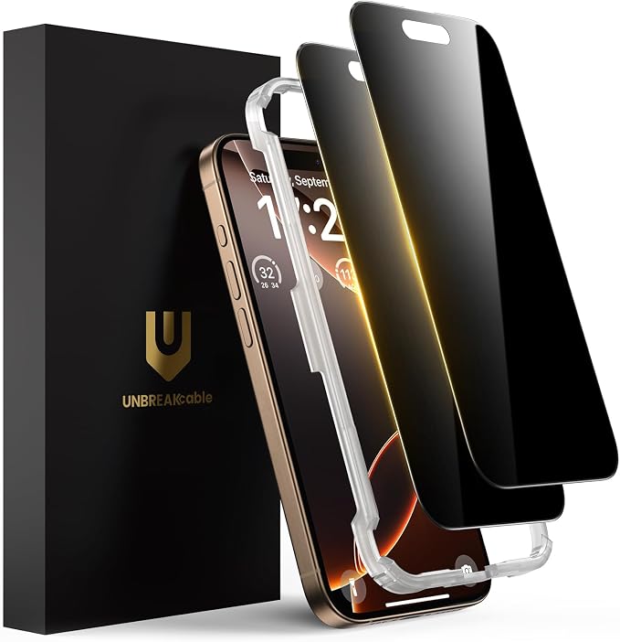 UNBREAKcable 2 Pack Privacy Screen Protector for iPhone 11 Pro Max/Xs Max Shatterproof Tempered Glass [True 28°Anti Spy] [9H Hardness] [Easy Installation] Protector for Apple 6.5