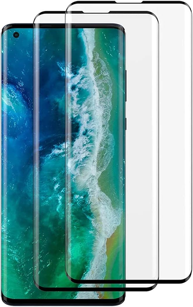 for Motorola Moto Edge 3D Curved Screen Protector [2 Pcs] 3D Full Coverage HD Clear Anti-Scratch Easy Installation Screen Tempered Glass for Motorola moto edge (2020)
