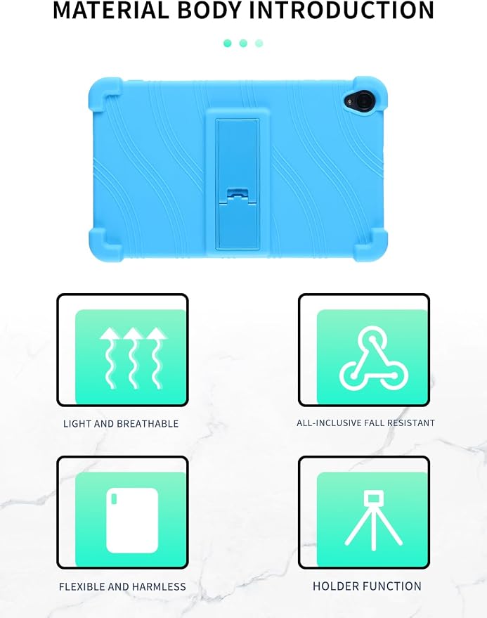 Case for Callsky-Tab Ctab 8 Android Tablet 8 Inch，WUNIAK Shock Proof Lightweight Stand Rubber Shell Protective CoverKids Friendly Soft Silicone Adjustable Stand CoverBlack