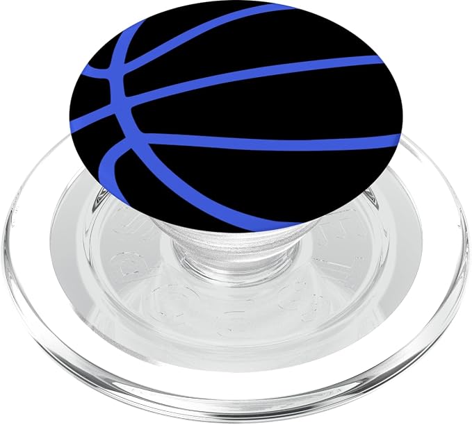 Black Blue Basketball PopSockets Adhesive PopGrip