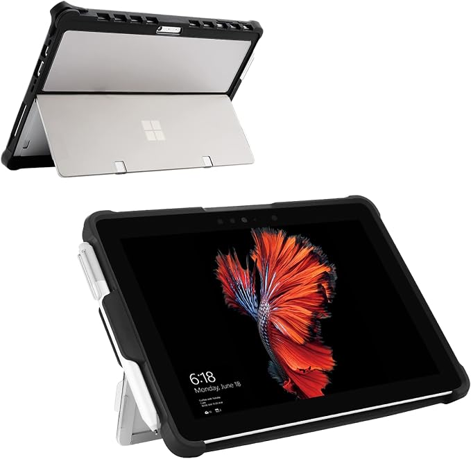 for Surface Go 3 Case Surface Go 2 Case Surface Go Cases Shockproof Rugged Folio Surface Go 3/ Go 2/ Go Protective Cases Cover Compatible with Microsoft Surface Go 2/ Go 3/ Go 10 inch Tablet