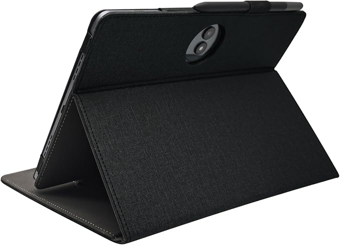 Hand Strap Case for 11.5 TCL NxtPaper 11 Plus (9469X) Tablet PU Leather Bidirectional Multi-Angle Stand Cover with Auto Sleep &amp Wake/Elastic Pen Holder (Black)