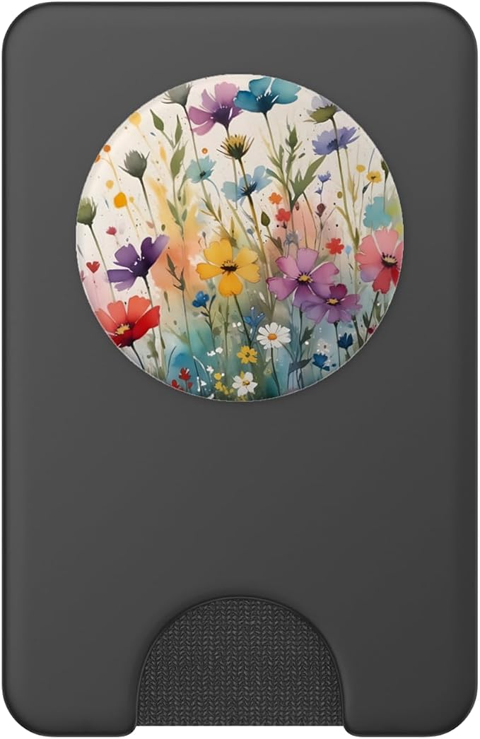 Wildflower Watercolor Floral PopSockets Adhesive PopGrip