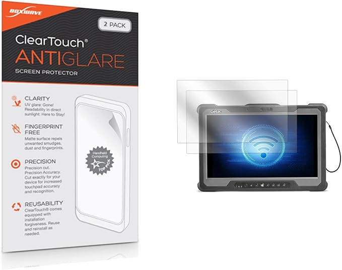 BoxWave Screen Protector Compatible with Getac A140 - ClearTouch Anti-Glare (2-Pack) Anti-Fingerprint Matte Film Skin for Getac A140 Getac A140 S410