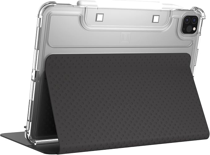 [U] by UAG Designed for iPad Air 10.9 inch Case (5th Gen 2022) Black Lucent Lightweight Ultra-Slim Shockproof Smart Folio Protective Cover with Auto/Sleep Wake &amp Pencil Holder