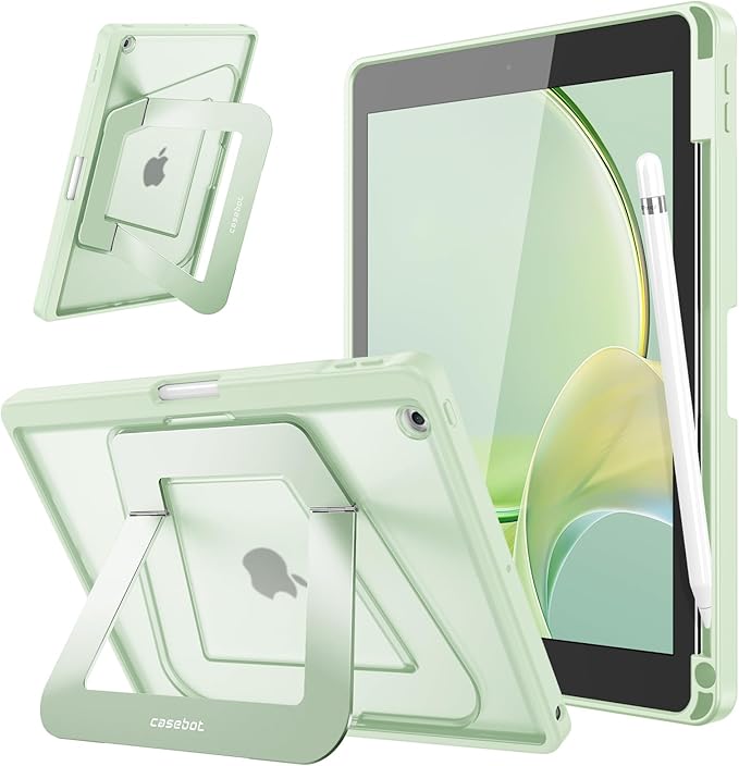 Fintie Shockproof Case for iPad 9th / 8th / 7th Generation 10.2 Inch | Slim Frosted Hard Back Cover Multi-Angle Viewing Built-in Kickstand &amp Pencil Holder Anti-Scratch Black