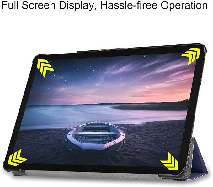 Kepuch Custer Case for Samsung Galaxy Tab S4 10.5 T830 T835 T837 PU Leather Case Cover for Samsung Galaxy Tab S4 10.5 T830 T835 T837 - Black