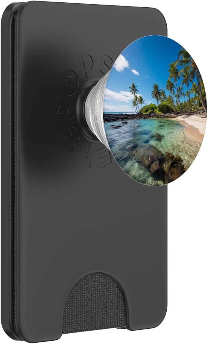 Cute Beach Themed Beach Scene PopSockets PopGrip for MagSafe