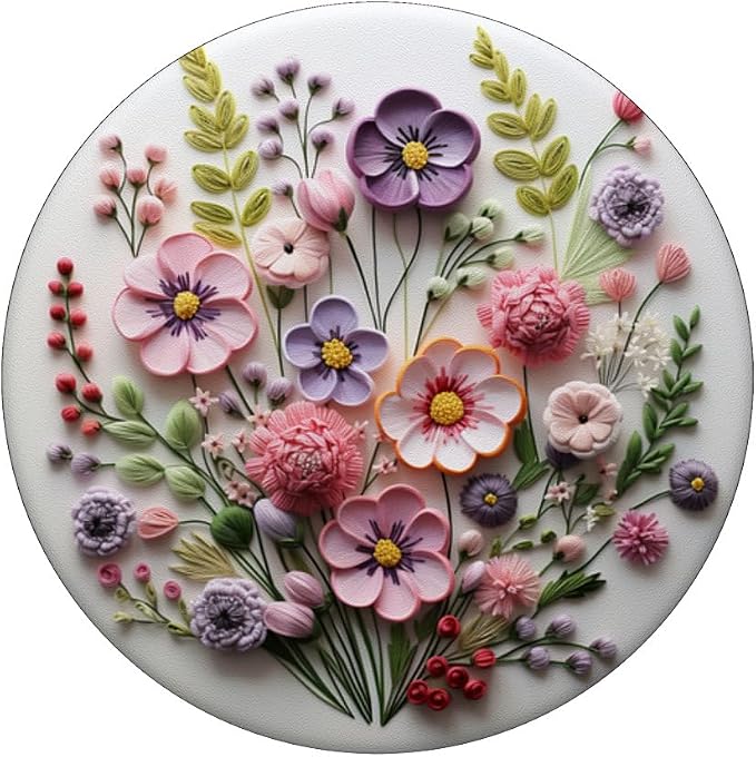 Mixed Flower Bouquet Floral Pattern PopSockets Adhesive PopGrip