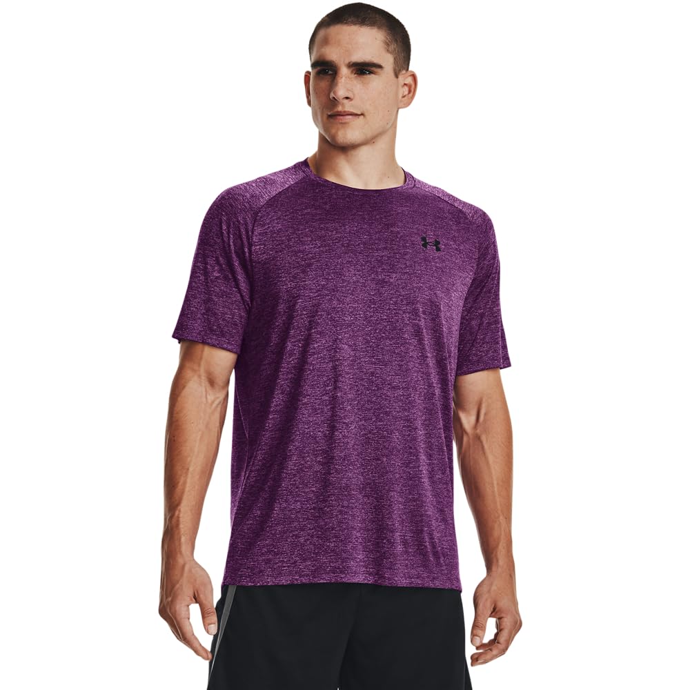 Under Armour Men's Tech 2.0 Short-Sleeve T-ShirtDISC, Hendrix (529)/Black, Large