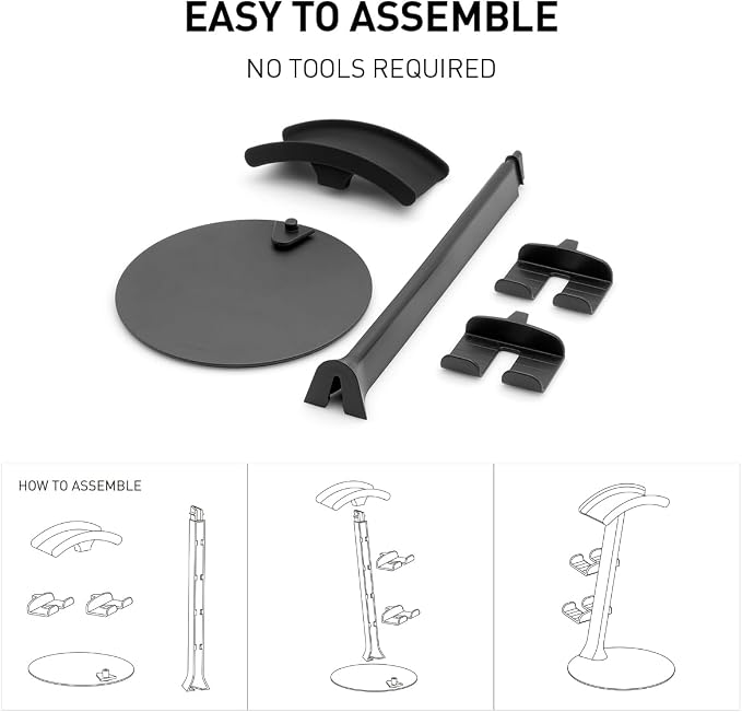 NSMO Hanger Headphone Stand Controller Holder Phone Dock Height Adjustable Hooks Desk Organizer for Headset/Controller/Switch/Phone