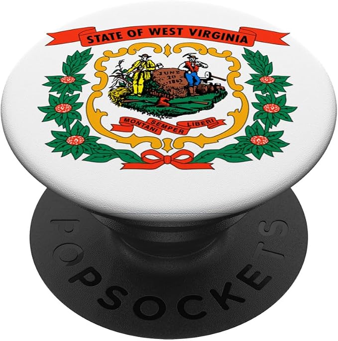 West Virginia Flag PopSockets Adhesive PopGrip