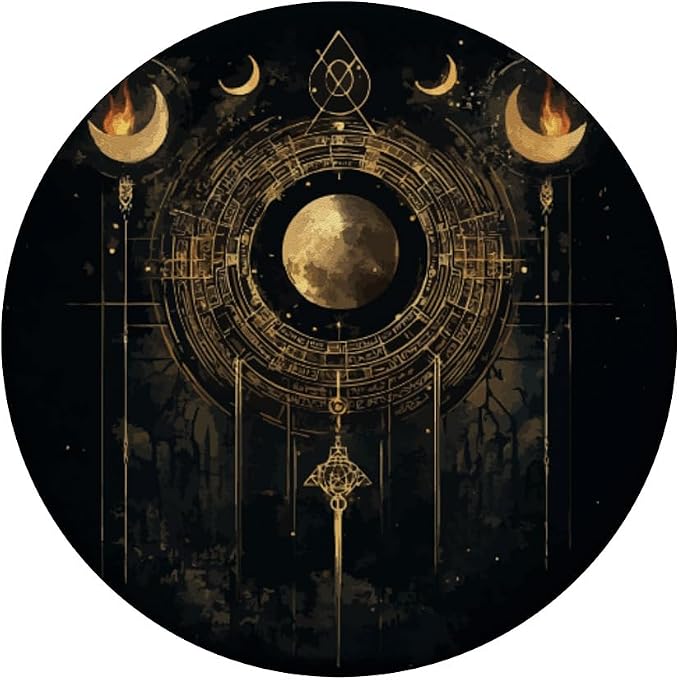 Wheel Of Hecate Moon Goddess Greek Goddess Greek Mythology PopSockets Adhesive PopGrip