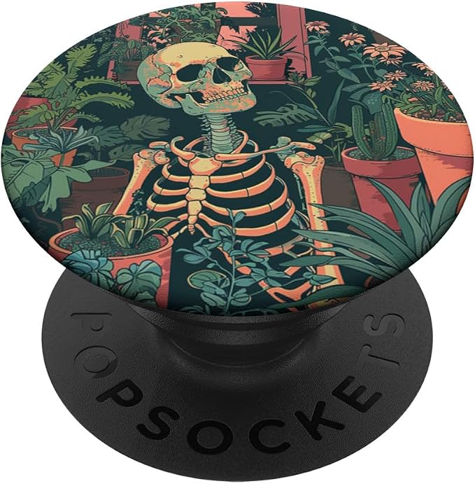 Skeleton Plant Lover Gardening Gardener PopSockets PopGrip for MagSafe