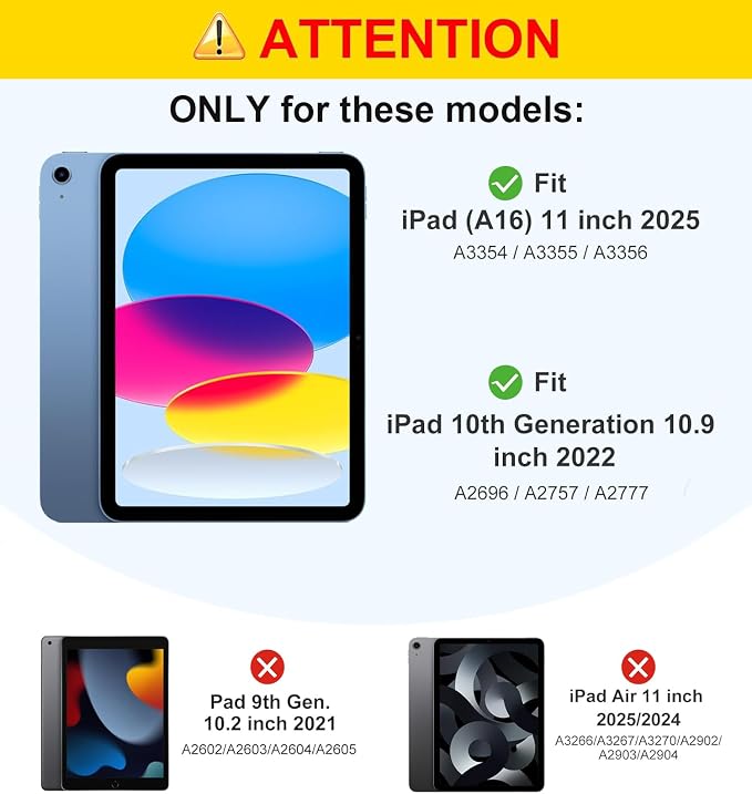 WEUIUJKILO Case for iPad (A16) 11th Generation 11 Inch 2025 iPad 10th Generation 10.9 Inch 2022 Slim PU Leather Folding Stand Smart Cover with Auto Sleep/Wake American Flag and Sunflower